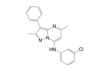 N-(3-chlorophenyl)-2,5-dimethyl-3-phenylpyrazolo[1,5-a]pyrimidin-7-amine