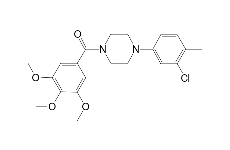 [4-(3-Chloranyl-4-methyl-phenyl)piperazin-1-yl]-(3,4,5-trimethoxyphenyl)methanone