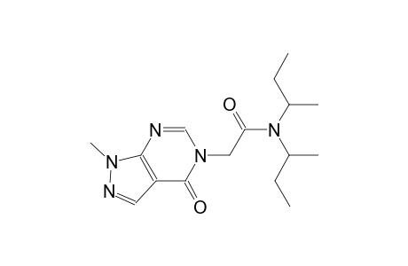 N,N-di(sec-butyl)-2-(1-methyl-4-oxo-1,4-dihydro-5H-pyrazolo[3,4-d]pyrimidin-5-yl)acetamide