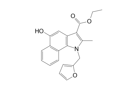 1-Furfuryl-3-ethoxycarbonyl-5-hydroxy-2-methylbenz(g)indole