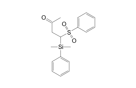 4-DIMETHYL-PHENYLSILYL-4-PHENYLSULFONYL-BUTAN-2-ONE