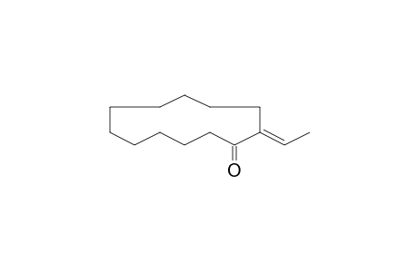 1-Cyclododecanone, 2-ethylidene