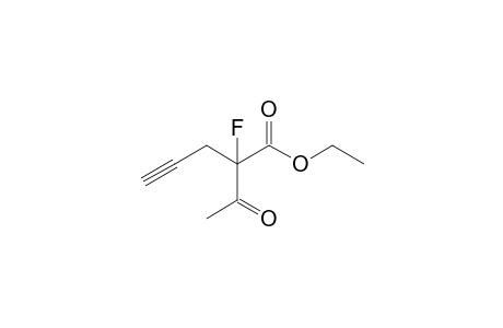 2-acetyl-2-fluoro-pent-4-ynoic acid ethyl ester