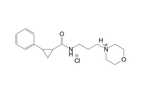 morpholinium, 4-[3-[[(2-phenylcyclopropyl)carbonyl]amino]propyl]-, chloride