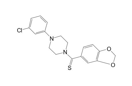 1-(m-chlorophenyl)-4-(thiopiperonylyl)piperazine