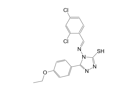 4-{[(E)-(2,4-dichlorophenyl)methylidene]amino}-5-(4-ethoxyphenyl)-4H-1,2,4-triazole-3-thiol