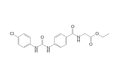 p-[3-(p-Chlorophenyl)ureido]hippuric acid, ethyl ester