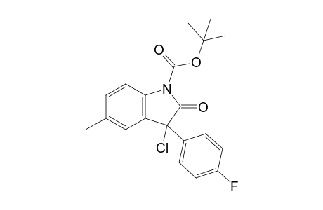 3-(p-Fluorophenyl)-5-methyl-3-chloro-1-(t-butyloxycarbonyl)-2-oxoindoline