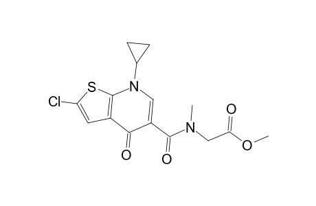 Methyl [[(2-chloro-7-cyclopropyl-4-oxo-4,7-dihydrothieno[2,3-b]pyridin-5-yl)carbonyl](methyl)amino]acetate