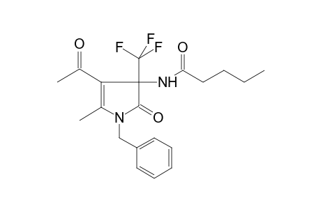 N-[4-acetyl-1-benzyl-5-methyl-2-oxo-3-(trifluoromethyl)-2,3-dihydro-1H-pyrrol-3-yl]pentanamide