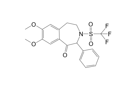 7,8-dimethoxy-4-phenyl-3-triflyl-2,4-dihydro-1H-3-benzazepin-5-one