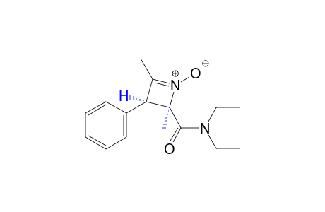 N,N-diethyl-2,4-dimethyl-3-phenyl-1-azetine-4-carboxamide, 1-oxide