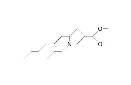 3-Dimethoxymethyl-5-hexyl-1-propyl-pyrrolidine