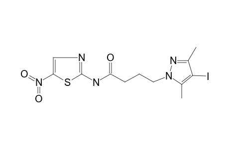 1H-Pyrazole-1-butanamide, 4-iodo-3,5-dimethyl-N-(5-nitro-2-thiazolyl)-