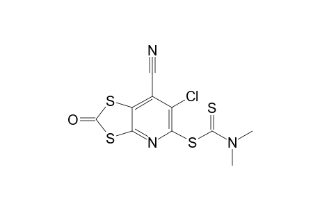 6-CHLORO-7-CYANO-5-(N,N-DIMETHYLDITHIOCARBAMATO)-1,3-DITHIOLO-[4.5-B]-PYRID-2-ONE