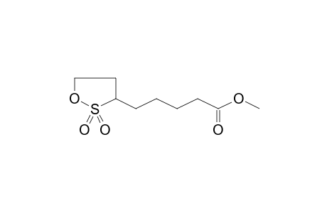 5-(2,2-Dioxo[1,2]oxathiolan-3-yl)pentanoic acid, methyl ester