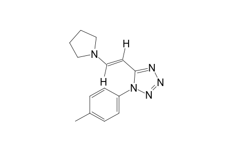 trans-5-[2-(1-pyrrolidinyl)vinyl]-1-p-tolyl-1H-tetrazole