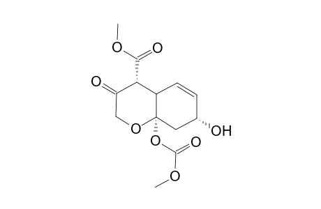 Methyl-7.alpha.-hydroxy-8a.alpha.-methoxy carbonyl oxy-3-oxo-4a.alpha.,7,8,8a-tetrahydrochroman-4.alpha.-carboxylic acid