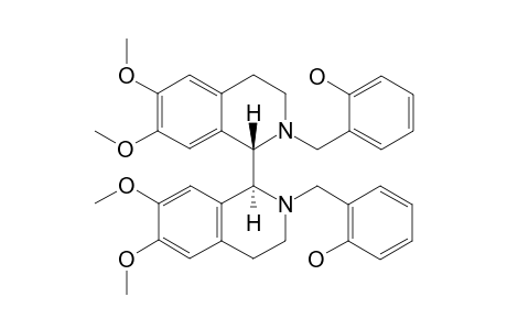 rac-2,2'-Di-(2-hydroxybenzyl)-6,6',7,7'-tetramethoxy-1,1',2,2',3,3',4,4',octahydro-1,1'bisisoquinoline