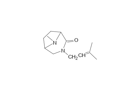 3,8-DIAZABICYCLO/3.2.1/OCTAN-2-ONE, 8- METHYL-3-/3-METHYL-2-BUTENYL/-,