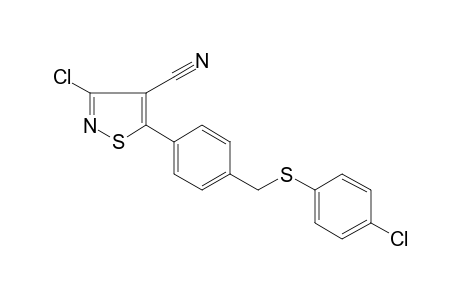 Isothiazole-4-carbonitrile, 3-chloro-5-[4-[(4-chlorophenyl)thiomethyl]phenyl]-