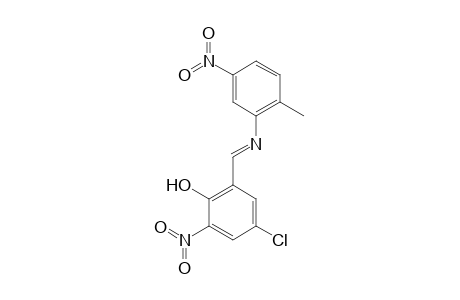 4-Chloro-2-{[(2-methyl-5-nitrophenyl)imino]methyl}-6-nitrophenol