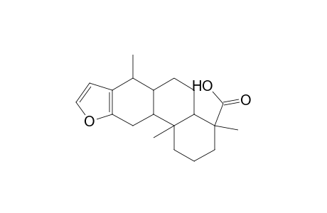4,7,11b-trimethyl-1,2,3,4,4a,5,6,6a,7,11,11a,11b-dodecahydrophenanthro[3,2-b]furan-4-carboxylic acid