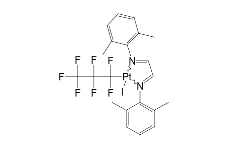 [1,2-BIS-(2,6-DIMETHYLPHENYLIMINO)-ETHANE]-(HEPTAFLUOROPROPYL)-IODOPLATINIUM-(II)