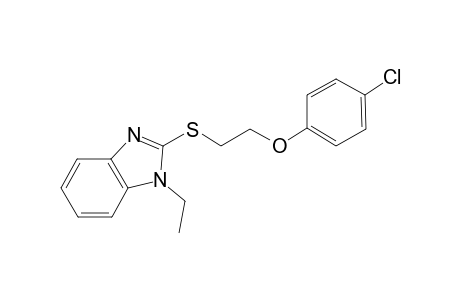 4-Chlorophenyl 2-[(1-ethyl-1H-benzimidazol-2-yl)sulfanyl]ethyl ether
