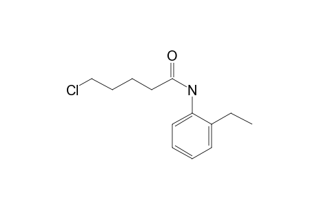 5-Chlorovaleramide, N-(2-ethylphenyl)-