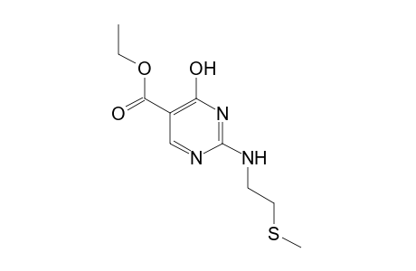 4-HYDROXY-2{[2-(METHYLTHIO)ETHYL]AMINO}-5-PYRIMIDINECARBOXYLIC ACID, ETHYL ESTER