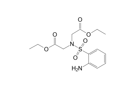 Glycine, N-[(2-aminophenyl)sulfonyl]-N-(2-ethoxy-2-oxoethyl)-, ethyl ester