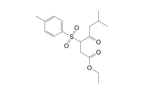 6-Methyl-4-oxo-3-tosyl-heptanoic acid, ethyl ester