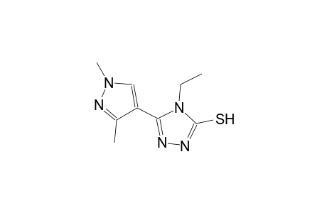 5-(1,3-dimethyl-1H-pyrazol-4-yl)-4-ethyl-4H-1,2,4-triazole-3-thiol