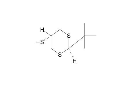trans-2-tert-BUTYL-5-(METHYLTHIO)-m-DITHIANE