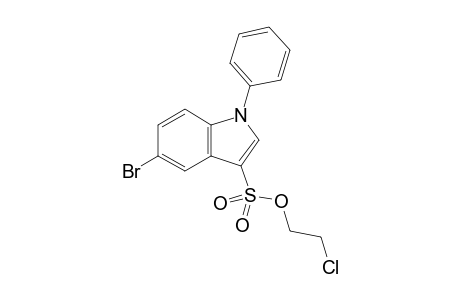 2-Chloroethyl 5-bromo-1-phenyl-1H-indole-3-sulfonate