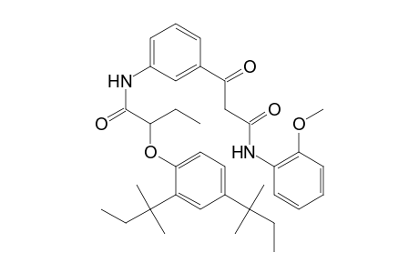 2-(2,4-di-tert-pentylphenoxy)-N-(3-(3-((2-methoxyphenyl)amino)-3-oxopropanoyl)phenyl)butanamide