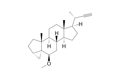 6-BETA-METHOXY-3-ALPHA,5-CYCLO-24-NOR-5-ALPHA-CHOL-20-YNE