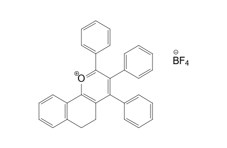 5,6-dihydro-2,3,4-triphenylnaphtho[1,2-b]pyrylium tetrafluoroborate(1-)