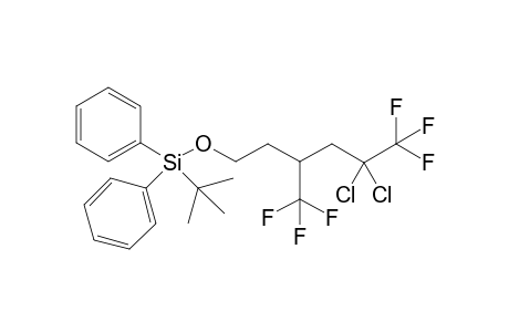 Tert-butyl((5,5-dichloro-6,6,6-trifluoro-3-(trifluoromethyl)hexyl)oxy)diphenylsilane