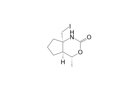 (4R,4aS,7aR)-7a-(Iodomethyl)-4-methyl-hexahydro-cyclopenta-[d][1,3]oxazin-2(1H)-one