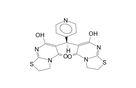 7-hydroxy-6-[(7-hydroxy-5-oxo-2,3-dihydro-5H-[1,3]thiazolo[3,2-a]pyrimidin-6-yl)(4-pyridinyl)methyl]-2,3-dihydro-5H-[1,3]thiazolo[3,2-a]pyrimidin-5-one