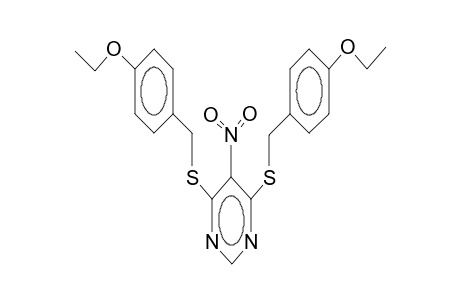 4,6-Bis[(4-ethoxybenzyl)sulfanyl]-5-nitropyrimidine