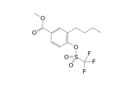 Methyl 3-butyl-4-(trifluoromethylsulfonyloxy)benzoate