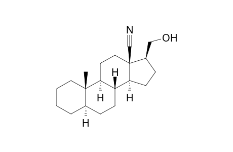 17.beta.-(Hydroxymethyl)-5.alpha.-androstano-18-nitrile