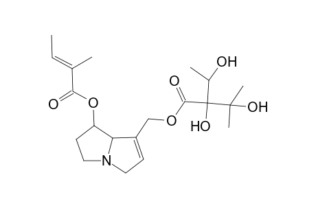 2-Butenoic acid, 2-methyl-, 7-[[2,3-dihydroxy-2-(1-hydroxyethyl)-3-methyl-1-oxobutoxy]methyl]-2,3,5,7a-tetrahydro-1H-pyrrolizin-1-yl ester
