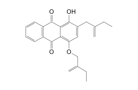 2-(2'-ETHYLPROP-2'-ENYL)-4-(2''-ETHYLPROP-2''-ENYLOXY)-1-HYDROXYANTHRAQUINONE