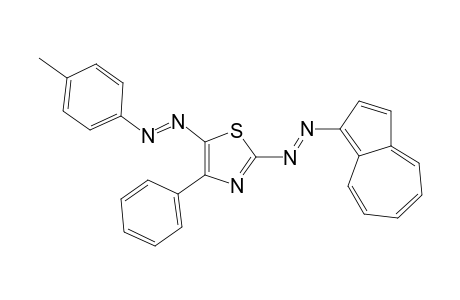 2-(Azulen-1'-yldiazenyl)-4-phenyl-5-{(p-methylphenyl)diazenyl]-1,3-thiazole