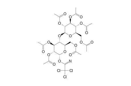 2,3,4,6-TETRA-O-ACETYL-BETA-D-GLUCOPYRANOSYL-(1->4)-2,3,6-TRI-O-ACETYL-ALPHA-D-GLUCOPYRANOSYL-TRICHLOROACETIMIDATE