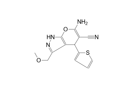 pyrano[2,3-c]pyrazole-5-carbonitrile, 6-amino-1,4-dihydro-3-(methoxymethyl)-4-(2-thienyl)-